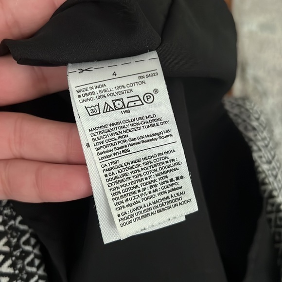 Gap side zipper closure diamond pattern mini skirt A9-4 - Picture 7 of 9